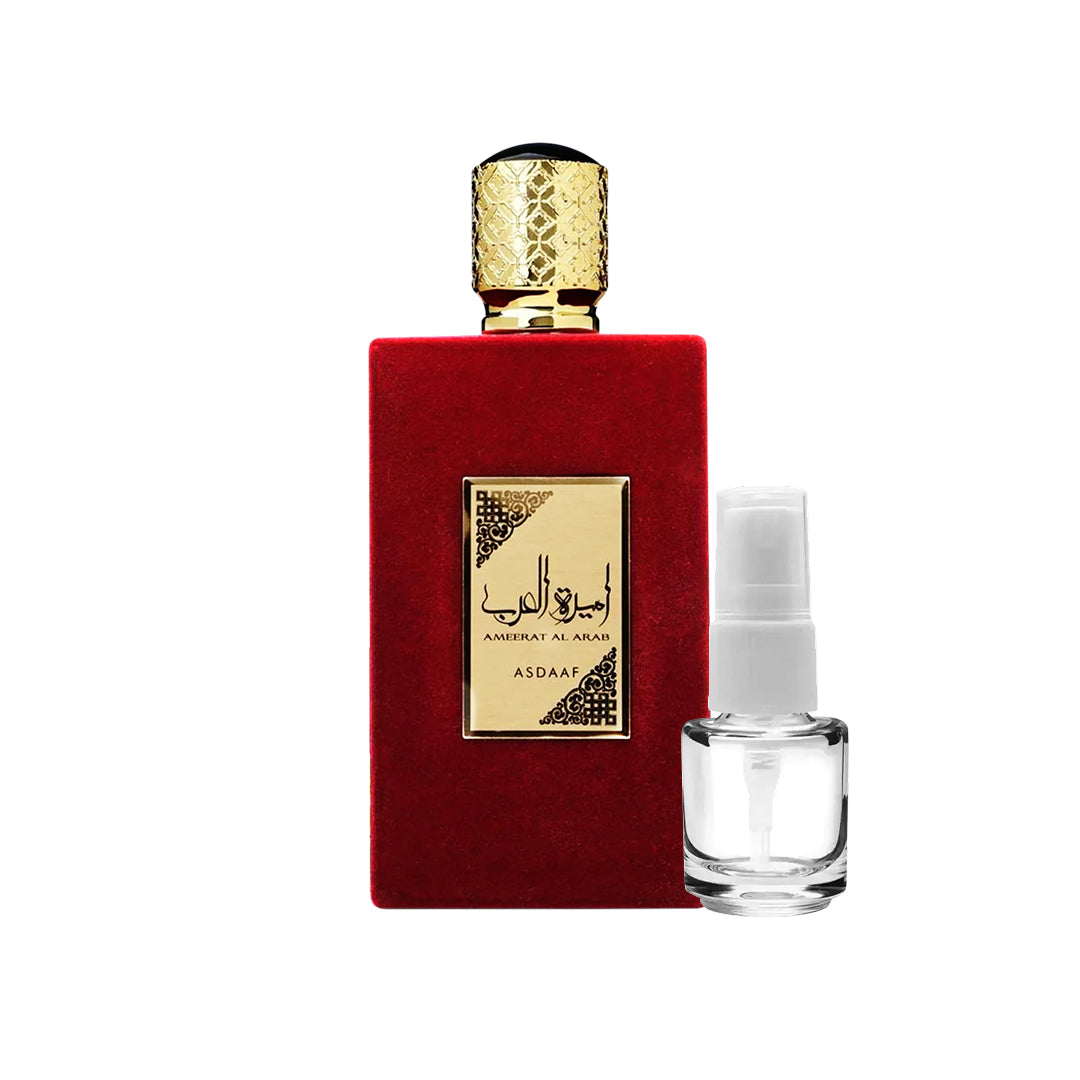 Combo Encanto - Yara Lattafa | Ameerat Al Arab Asdaaf | Watani Al Wataniah (3 Decants de 5ml cada)