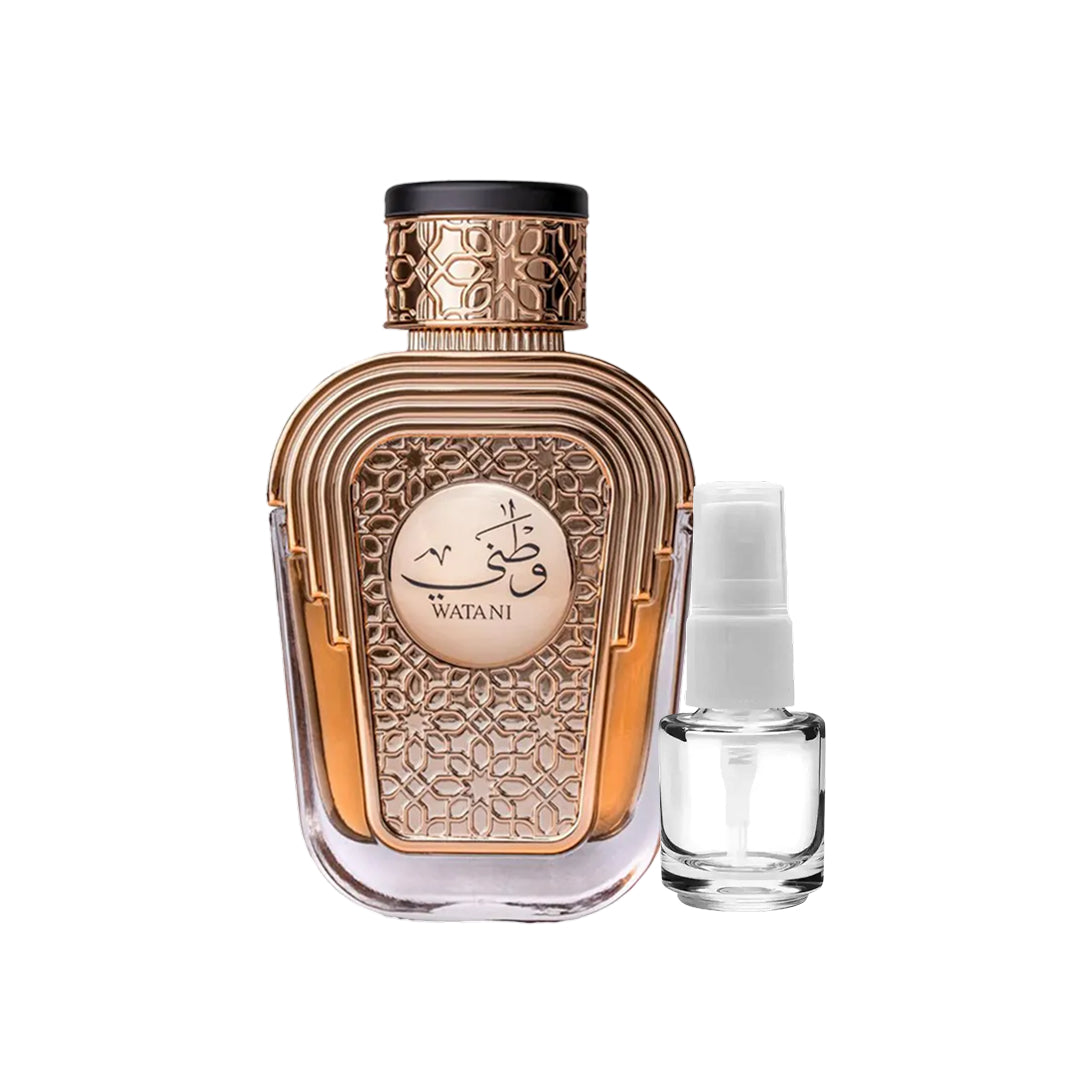 Combo Encanto - Yara Lattafa | Ameerat Al Arab Asdaaf | Watani Al Wataniah (3 Decants de 5ml cada)