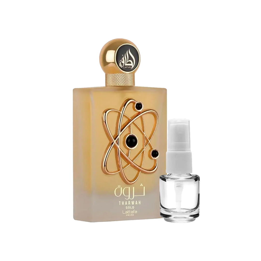 Combo Sedução - Yara Moi Lattafa | Tharwah Gold Lattafa | Amnia Al Wataniah (3 Decants de 5ml cada) (1 variações)